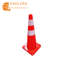 70cm All Red Roadway Safety Flexible Soft PVC Traffic Cone