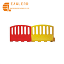 PE yellow red water filled barrier plastic traffic barrier  