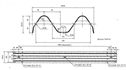 Design drawings for American standard W beam guardrial