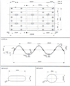 Design drawings for Thrice wave beam guardrail