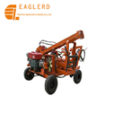 Single arm used guardrail pile driver 