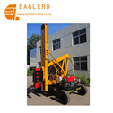hydraulic pile-driver guardrail installation machine  