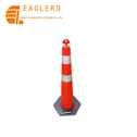 Traffic Cone Type T-Top PE Bollard Reflective Warning Post