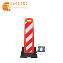  PE flexible reflective traffic warning board plate with heavy base 